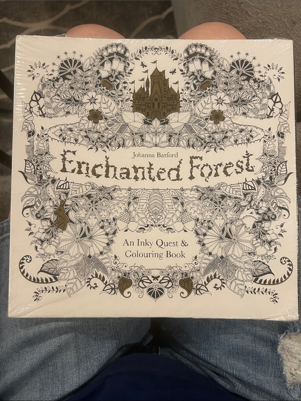New sealed Johanna Basford Enchanted forest Adult coloring book Inky Quest